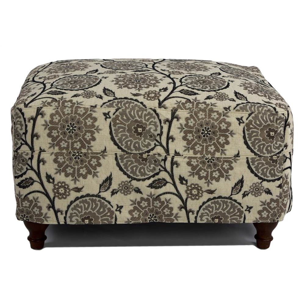 Ottoman Slip Cover Set in Floral