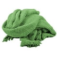 thumbnail image 2 of Home Soft Things Knitted Tweed Throw Couch Cover Blanket, 50 x 60, Green Eyes, 2 of 5