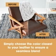thumbnail image 4 of Furniture Clinic Leather Complete Restoration Kit | with Leather Recoloring Balm, Cleaner, 2-in-1 Protection Cream & Conditioner, Sponge, and Cloth | Repair Kit for Furniture (Black), 4 of 7
