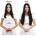 thumbnail image 4 of HAHDAXIA Hair Extensions Clip in Straight Curly Wavy 4 PCS Set Thick Hairpiece, 4 of 7