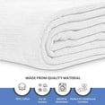 thumbnail image 2 of Linteum Textile Supply 100% Cotton Hospital Thermal Blanket, 66 x 90 in, White - Snag Free, 4 Pack, 2 of 6