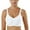 White, variant on laiqvcdr Women's Plus Size Full Coverage Wireless Push-Up Everyday Bras,Solid Color Breathable High-Stretch Nylon Bras with Adjustable Thin Straps
