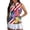American Flag Flower Butterfly, variant on Aplkyhs American Eagle USA Flag Golf Shirts for Women Workout Tennis T-Shirts Lightweight Moisture Wicking Breathable Fabric Suitable for Hot Weather Suitable for Outdoor Sports