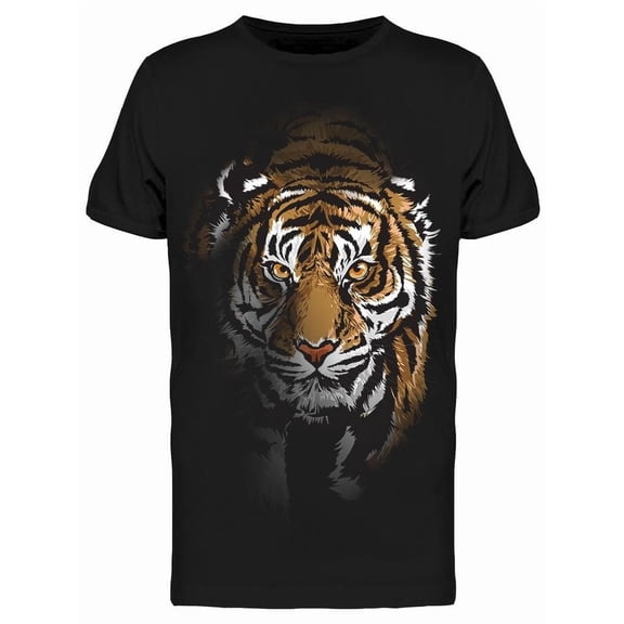 Tiger Walking Shadow T-Shirt Men -Image by Shutterstock, Male 3X-Large
