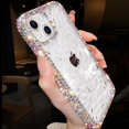 thumbnail image 1 of Gift compatible iPhone 15 Case TPU Phone Cover Resin Rhinestones Decor Cell Phone Shell, 1 of 5