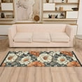 thumbnail image 2 of Yayeee Runner Rug for Bedroom 2'x6' Machine Washable Hallway Non Slip Mat, Gray Floral Pattern, 2 of 8
