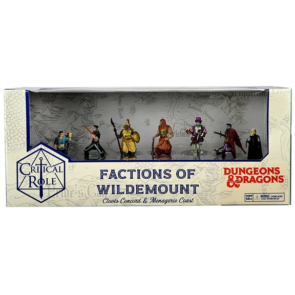 Critical Role: Factions of Wildemount - Clovis Concord & Menagerie Coast Box Set - 8 Miniature Set, Pre-painted, RPG