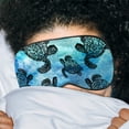 thumbnail image 6 of WIRESTER Silk Sleep Eye Mask for Sleeping With Adjustable Strap, Blackout Sleep Mask, Blindfold Night Eye Masks for Women Men Adults Kids - Ocean Sea Turtles, 6 of 7
