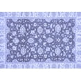 thumbnail image 1 of Ahgly Company Machine Washable Indoor Rectangle Oriental Blue Traditional Area Rugs, 6' x 9', 1 of 4