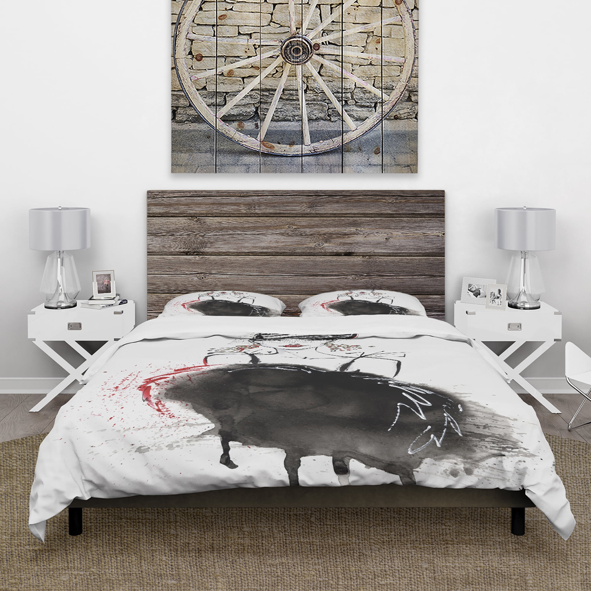 Designart 'Elegant Girl' Glamour Duvet Cover Set