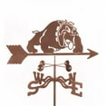 thumbnail image 1 of EZ Vane EZ1404-PT Bulldog Weathervane with Post Mount, 1 of 1