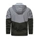 thumbnail image 4 of Chaqueta de moto de bolsillo a prueba de viento cálida informal con cremallera con capucha de color contrastante para hombre Pompotops  oipoqjl9428, 4 of 6