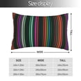 thumbnail image 2 of Cauagu Colorful Stripes Print Pillow Covers with Envelope Closure,1PC Pillow Cases Decorative Pillow Case for Bed & Couch, Pillows Not Included-14"x20", 2 of 6