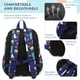 thumbnail image 7 of Mygreen Smooth SBS Kindergarten School Bag with Chest Strap, Truck Design, Blue, 7 of 7
