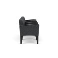 thumbnail image 2 of Belmont Reception 3 Seat Tandem Seating / Black Steel Legs / Black / Dark Gray, 2 of 5
