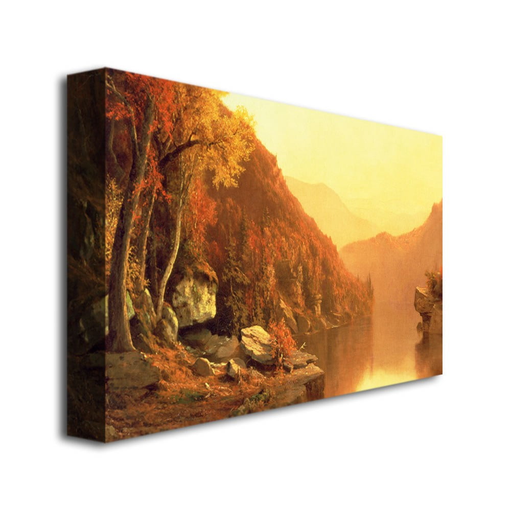 Trademark Fine Art "Shawanagunk Mountains, Autumn" Canvas Wall Art by Jervis Mcentee