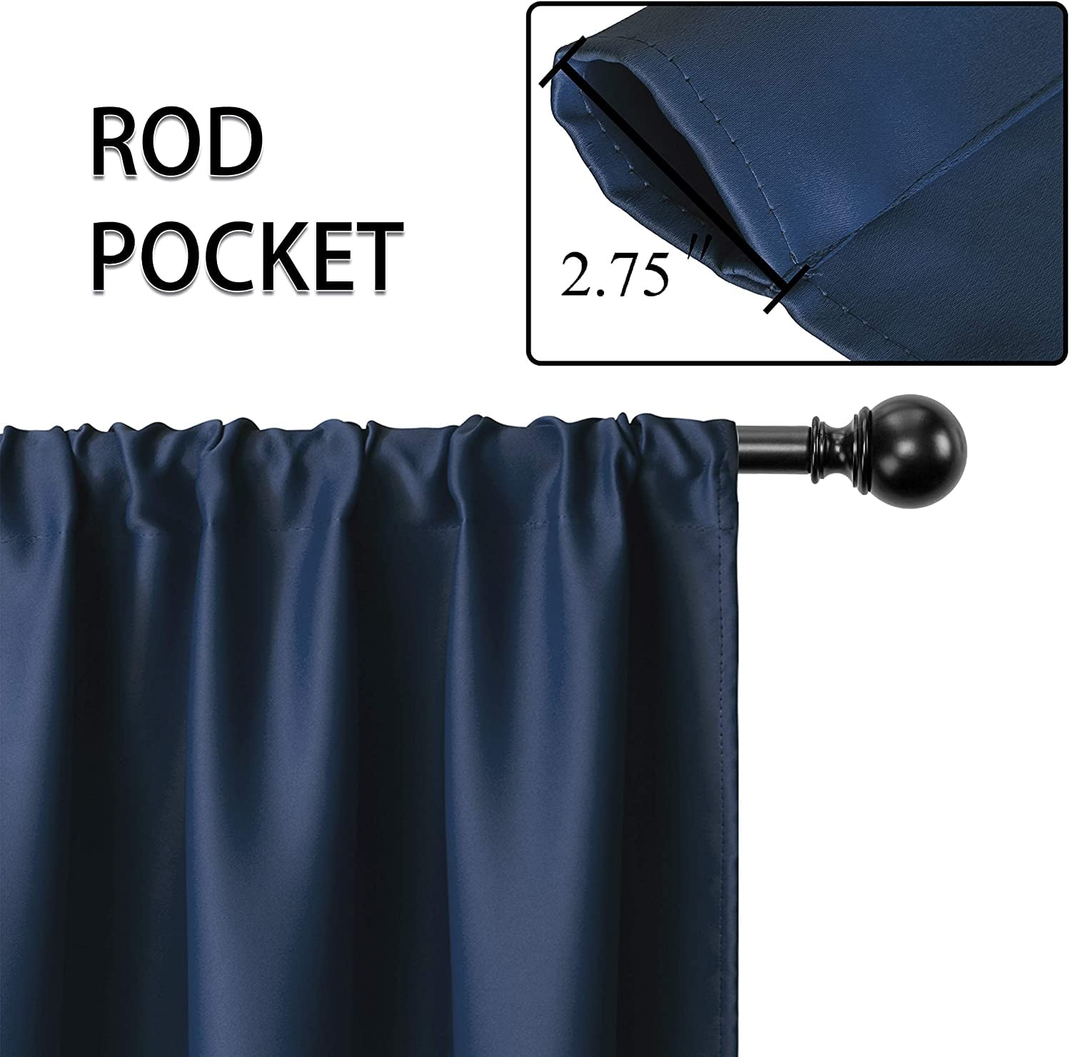 Red WONTEX Kitchen Curtains Tiers Set of 2 Room Darkening Rod Pocket Cafe Curtain Panels Short Thermal Blackout Curtains for Small Window 30 x 24 inch Long