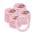 thumbnail image 1 of Uxcell Paquete de 24 Anillos O de Resorte de Metal, Hebilla de Llaveros de Aleación de Zinc de 5/8" para Anillos de Gatillo Redondos [Rosa Claro], 1 of 6