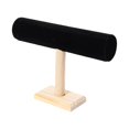 thumbnail image 3 of Wooden Jewelry Display Stand with T-Bar, Tabletop Jewelry Display Stand, Elegant Style F, 3 of 9