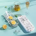 thumbnail image 4 of 1 Set Ice Cube Maker Compartment Low Temperature Resistance Large Capacity Ice Making Ice Storage Box with Lid Household Supply, 4 of 8