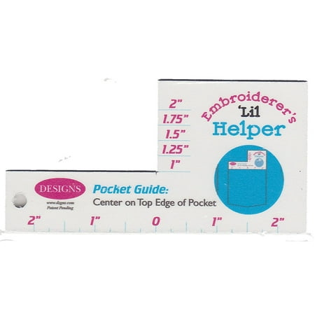 Hand Embroidery Designs - Embroiderer's 'Lil Helper Above Pocket Embroidery Placement Tool Guide by Designs