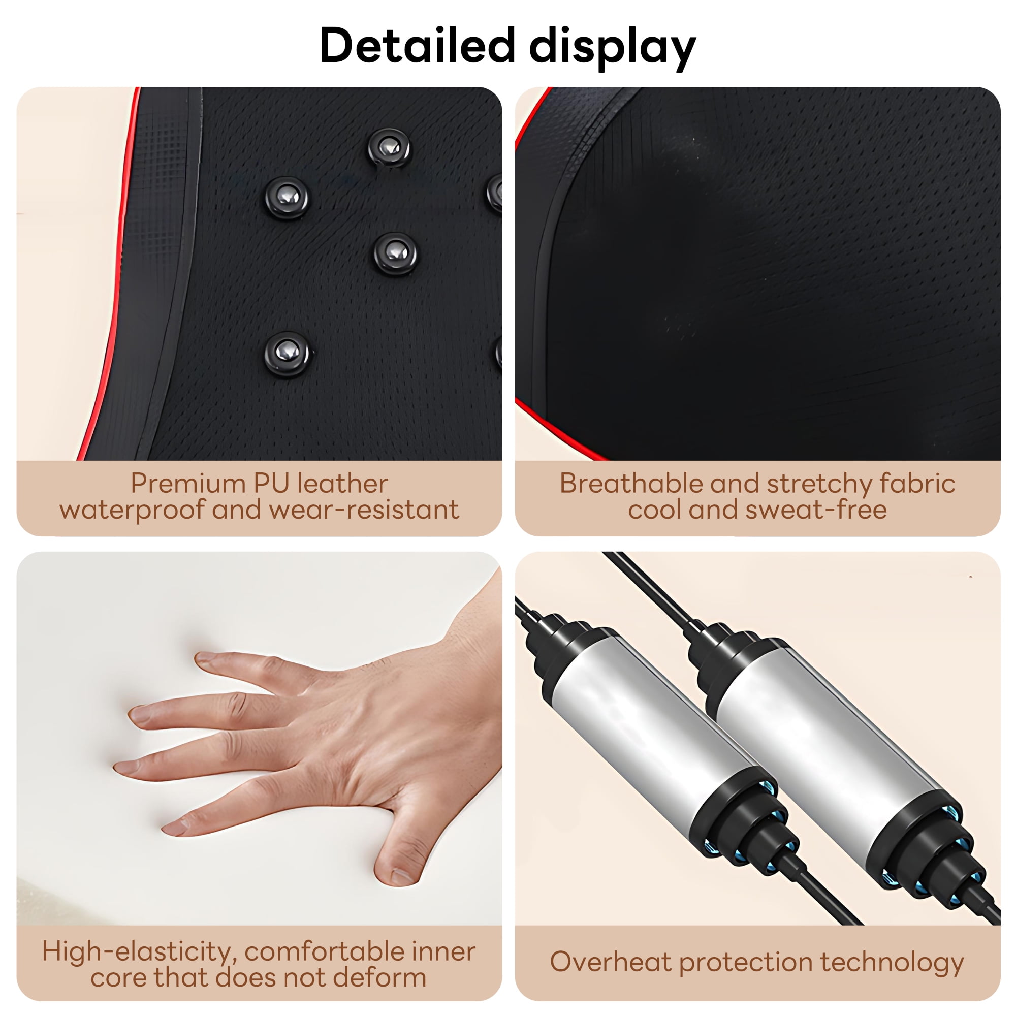 INSMART Neck and Back Massager with Heat & Vibration, 20-Node 3D Shiatsu Kneading Massage Pillow with Remote for Full-Body Use – Home & Car