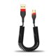 thumbnail image 5 of Moyic Cable de carga Cable de carga retráctil Cable de datos telescópico escalable reemplazable de viaje para Office 3A Tipo 2 Negro Rojo No.04 2piezas, 5 of 6