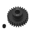 thumbnail image 2 of Acero M0.8 27t Engranaje de Piñón de Metal de Acero Endurecido Engranaje motor motor para 1/10 Modelo de control Remoto Car, Negro, 2 of 7