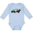 thumbnail image 3 of Inktastic Plaid Christmas Tractor With Cute Reindeer Boys or Girls Long Sleeve Baby Bodysuit, 3 of 5