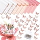 thumbnail image 2 of Juego de Ramilletes de Boda, 100 Piezas, Ramo de Alfileres de Boda, 48 Piezas, Decoración de Pared de Mariposas de Rosa 3D, 15 Hojas de Papel de Regalo de Flores, 2 of 5