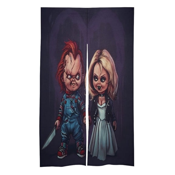 Chucky Doorway Curtain, Door Curtain Blackout Curtain Home Decoration for Room Living Room Decorative Partition