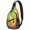 Black-551, variant on Teen Sports Sling Bag Shoulder Backpack with Softball Print, Mesh Sides Perfect Gift for Boys, Young Players