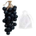 thumbnail image 2 of Jabón de uva en una cuerda con forma de racimo de uvas, de jabón, regalo de cumpleaños, jabones de baño decorativos hechos a mano para esposa, Negro 40 piezas, 2 of 8