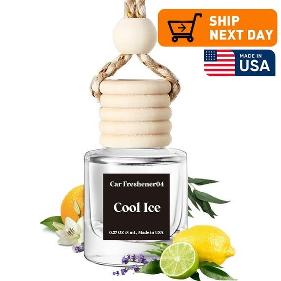 Car Air Freshener Pick From 18 Scents Hanging Car Diffuser, Car Decor Accessory, Made in USA, Long Lasting, Ships Today, Choose 1 Bottle or 2 Bottles