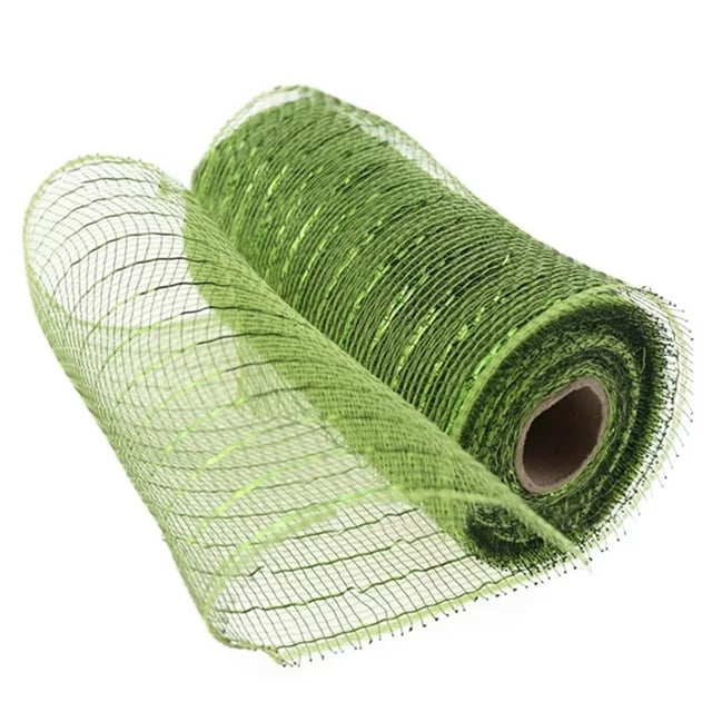 Clearance Poly Mesh Ribbon With Foil Each Roll For Wreaths Swags Bows Wrapping And Decorating