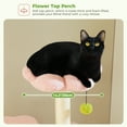 thumbnail image 6 of Pefilos 62" Cat Tree for Indoor Cats, Modern Cat Tree Tower with 2 Spacious Condos, Scratching Pad, 4 Cat Scratching Posts, 2 Top Perches, 2 Pompoms,, 6 of 9