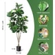 thumbnail image 4 of Árbol artificial higuera hoja de violín 6ft, planta falsa Lyrata Fig decorativa para hogar, árbol verde artificial, 4 of 7