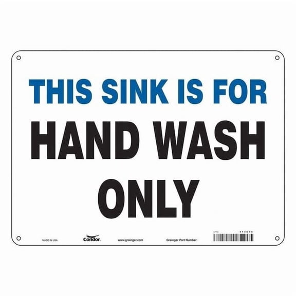 Condor Safety Sign,10 in x 14 in,Polyethylene 469C78