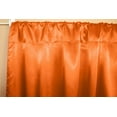 thumbnail image 2 of Shiny Satin Solid Single Curtain Panel Drapery 58 Inch Wide Orange, 2 of 2