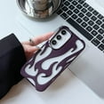 thumbnail image 2 of Case for Galaxy A06,Luxury Electroplate Glossy Flame Shape Hollow Heat Dissipation Fashion Unique Protection Shockproof Women Girls Phone Case for Samsung Galaxy A06 (Purple), 2 of 11