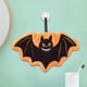thumbnail image 5 of Juego de Toallas de Mano de Halloween | Diseño de Calabaza, Fantasma y Murciélagos | Forro Polar Coral de Poliéster Grueso | Toalla Pequeña Infantil Suave, Absorbente y de Secado Rápido con Asa para, 5 of 6
