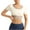 White1, variant on AherBiu Workout Tops for Women Cropped Short Sleeve Slim Fitted Crewneck Athletic Sports T Shirts
