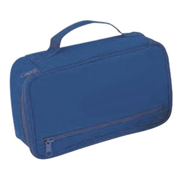 Kit de Voyage 600D Poly avec Support en Vinyle - Marine, Boîte de 60