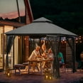 thumbnail image 7 of AVAWING 10x10 ft Outdoor Gazebo, Patio Double Soft-Top Canopy, Gray, 7 of 7