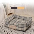thumbnail image 4 of Removable Cat House Soft Sofa Mats Washable Pet Dog Bed Portable Puppy Cushion Dog Plaid Sleeping Beds For Dogs Pets Supplies ShopWise Round, 4 of 24