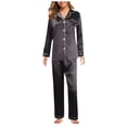 thumbnail image 3 of Conjunto de pijama de seda satinada para mujer, ropa de dormir elegante, informal, a la moda, para estar en casa, novedad, 3 of 4
