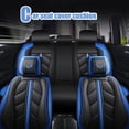 thumbnail image 3 of Car 3D Luxury 5 Seat PU Leather Full Surround Car Seat Cover Cushion Set + Pillows, 3 of 4