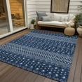 thumbnail image 6 of Addison Rugs Chantille Indoor/Outdoor Transitional Boho Navy Washable Rectangle Rug, 3' x 5', 6 of 6