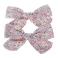 thumbnail image 1 of 2 Pcs Pinces à Cheveux Nœuds pour Bébés Filles Barrettes Accessoire pour Bébés Nourrissons Tout-Petits Enfants, 1 of 1