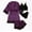 Purple, variant on BONIXOOM Womens Christmas Pajamas Christmas Pajamas For Family Sleepwear None Long Sleeve Sleepwear Sets Solid Watermelon Red M